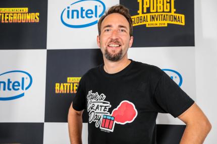 Brendan Greene hatte sichtlich Spaß in Berlin und freute sich, dass die Technik kaum Probleme machte.<br>
 
