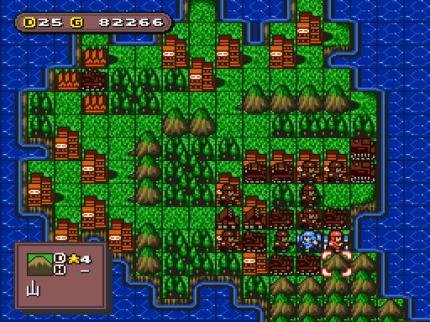 Super Famicom Wars sieht klasse aus und lässt sich super spielen, doch leider ist der Teil hierzulande nie veröffentlicht worden.