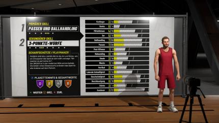 NBA2K19 im Test: Hier seht ihr die Charaktererstellung des Karriere-Modus.