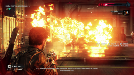 Explosionen und Feuereffekte sehen – typisch für die Serie – echt schnieke aus. Da trifft es sich gut, dass gefühlt alle paar Sekunden etwas in die Luft fliegt.