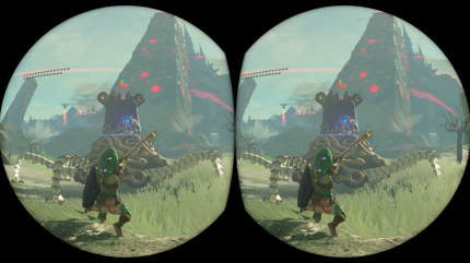 Die Bildschirmanzeigen werden in der VR-Variante von Zelda auf ein Minimum beschränkt.&nbsp;