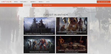 Kann man das noch Roadmap nennen? Die Anthem-Website gibt quasi keinerlei neuen Infos zu kommenden Updates mehr preis.