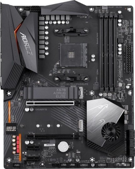 Gigabyte X570 Aorus Elite - für gut 200 Euro eine eher günstiges X570-Platine