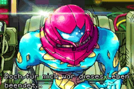 Die Geschichte wird oft in hübsch gezeichneten Standbildern vorangetrieben. Noch vor Other M kam Samus in Fusion übrigens erstmals selbst in Monologen zu Wort!