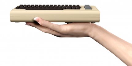 The C64 vs. C64 Mini: so klein ist der C64 Mini.