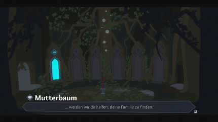 In einem weisen Mutterbaum befindet sich der Knotenpunkt des Schnellreisesystems. Diese nützlichen Wurzelwege müsst ihr nach und nach freischalten.