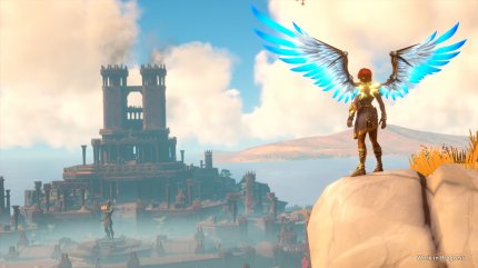 In Immortals: Fenyx Rising schlüpft ihr in die Rolle der namensgebenden Heldin, die die Welt der griechischen Götter vor dem Giganten Typhon beschützen muss.