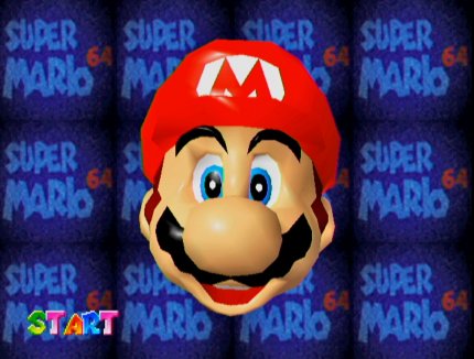 Damals ein absolutes technisches Highlight und heutzutage für Millionen Menschen ein ikonisches Element von Super Mario 64: Der interaktive Startbildschirm.