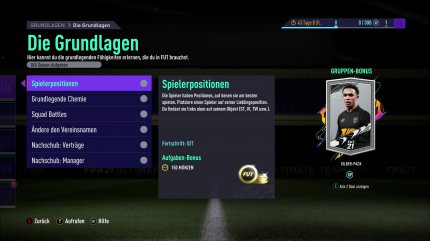 Erledigt Grundlagen und Tages- sowie Wochenaufgaben für Belohnungen.