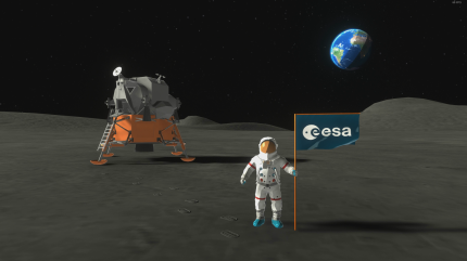 Die Mondlandung ist auch in Mars Horizon ein ganz besonderer Moment. In unserem Durchlauf haben jedoch nicht die US-Amerikaner, sondern die Europäer das Space Race gewonnen.
