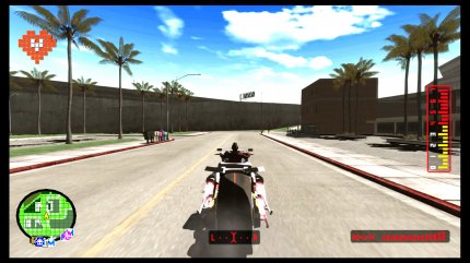 Travis verfügt über ein Motorrad, mit dem wir die Open World bereisen. Leider gibt es in dieser eher wenig Spannendes zu entdecken.