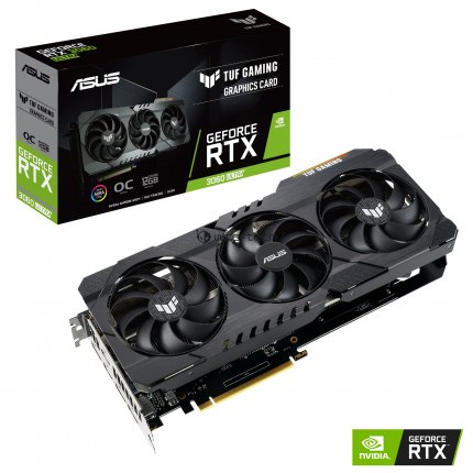 Die Ende Februar erwartete Nvidia GeForce RTX 3060, hier ein bereits angekündigtes Modell von Asus, hat 12GB RAM.
