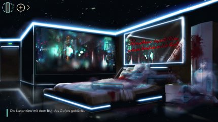 Ihr untersucht Tatorte und nutzt dazu eine Art Kamera mit Hologramm-Funktion, um verborgene Details aufzudecken und der Akte hinzuzufügen.