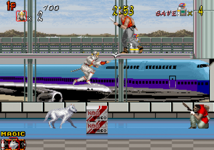 Shadow Dancer von 1989 stellt Spielern einen KI-gesteuerten Hund an die Seite.