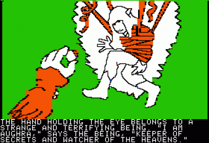 Auch in The Dark Crystal von 1983 interagieren Spieler noch über einen Text-Parser mit der Spielwelt. Musik hat der Titel keine, Soundeffekte sind auf zwei verschiedene Pieptöne beschränkt.<br> &nbsp;