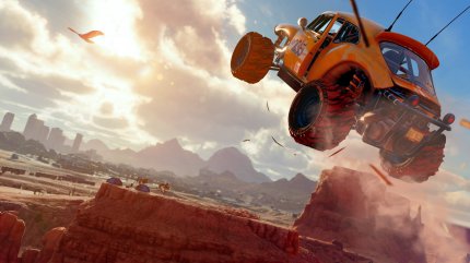Mit einem Buggy durch die Wüste rasen und dabei fiese Gangster möglichst stylish abknallen? - Na sicher geht das mit Saints Row.