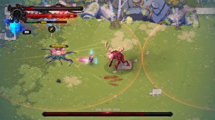Was diese Pflanze hier macht? Was der gelbe Balken bedeutet? Warum der Boss plötzlich gebufft ist? Wüssten wir auch gern.