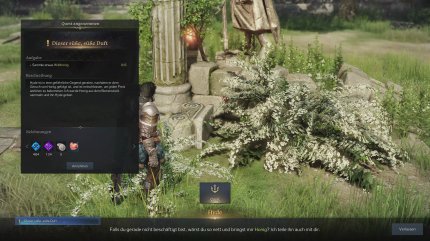 Hier wurde der Charakter, der uns eigentlich eine Quest geben sollte, erst gar nicht geladen.