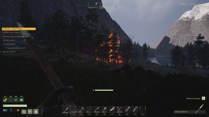 Nach einem Gewitter stand auf einmal der ganze Wald in Flammen und wir hatten alle Hände damit zu tun, eine Ausbreitung zu verhindern.
