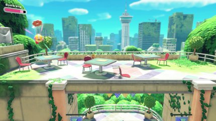 Kirby und das vergessene Land: Ausflug ins Ambelen-Center: Iss 4 Donuts (4/4).