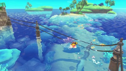 Kirby und das vergessene Land: Betoninseln: Rette die versteckten Waddle Dees (3/4). / Erreiche die Insel der Schätze.