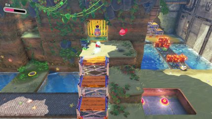 Kirby und das vergessene Land: Stromschnellen-Wasserwerk: Rette die versteckten Waddle Dees (4/5).