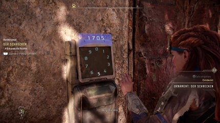 Wenn ihr aufmerksam nach Datenpunkten Ausschau haltet, erfahrt ihr darüber diesen Code.