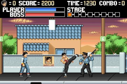 Das in Entwicklung befindliche Devil‘s Temple gilt als Hommage zum Spielautomaten Kung-Fu Master von 1984. Eine spielbare Demo gibt’s hier: mcgeezer.itch.io/kung-fu-remaster. &nbsp;