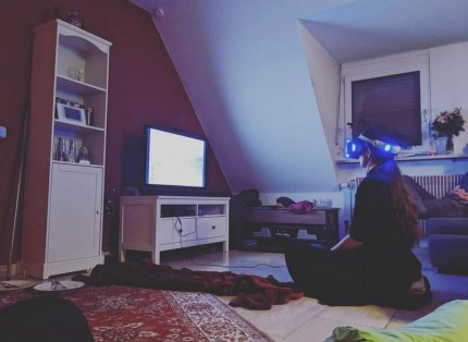 Jennys erstes VR-Erlebnis mit Skyrim