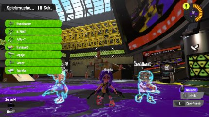 Nintendo hat im dritten Teil endlich das Lobbysystem aufgemöbelt! Testet eure Ausrüstung und beobachtet eure Mitstreiter, während ihr wartet. Adé langweiliger Ladescreen!