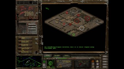 Gleichwohl die Grafik von Fallout Tactics sehr den ersten beiden Teilen ähnelt, liegt der Fokus auf komplexen, taktischen Kämpfen, die eher an ein Strategie- anstatt ein Rollenspiel erinnern.