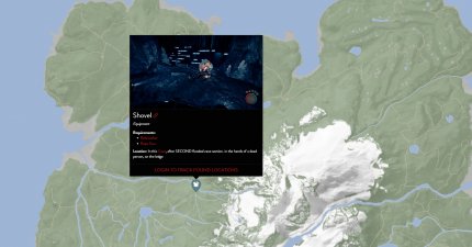 Map-Markierung für die Schaufel in Sons of the Forest