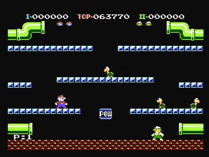 Super Mario im minimalistischen Retro-Look