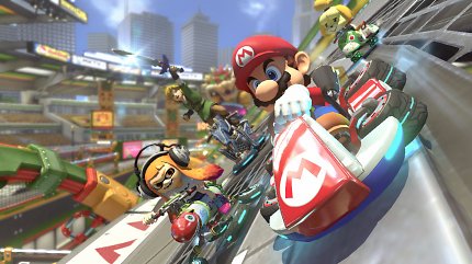 Mario Kart 8 in Aktion.