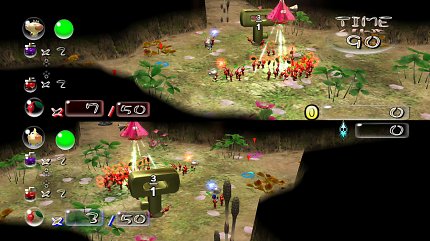Koop-Split-Screen in Pikmin 2