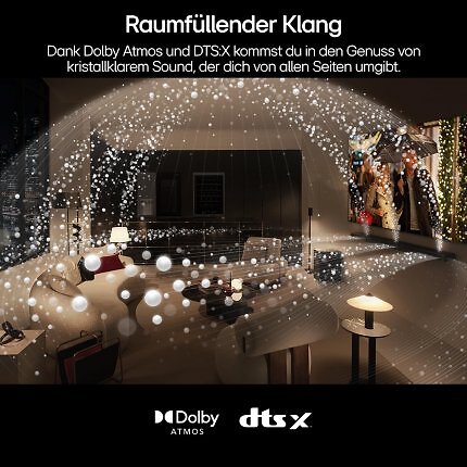 Die LG Soundbar bietet beeindruckenden 3D-Raumklang.