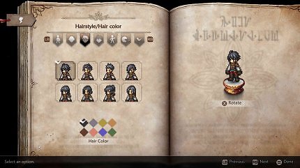 Erstmals in einem Octopath Traveler-Spiel dürft ihr euch einen Helden nach euren Wünschen erstellen.