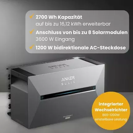 Die Anker Solix Solarbank 3 E2700 Pro ist bei Kleines Kraftwerk im Black Month erneut im Preis gefallen.
