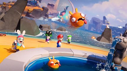 Rettet zusammen mit Mario und den Rabbids das Universum vor dem Bösewicht Cursa!