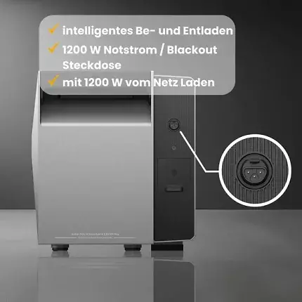 Die Anker Solarbank 3 lässt sich didirektional laden und bietet eine Steckdose für den Notfall.