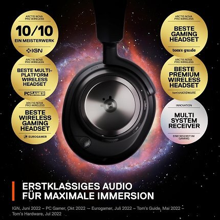 Das SteelSeries Arctis Nova Pro Wireless wurde mit Auszeichnungen überhäuft.