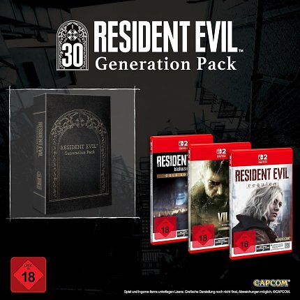 Der Resident Evil Generation Pack enthält die drei neuesten RE-Games für Switch 2.