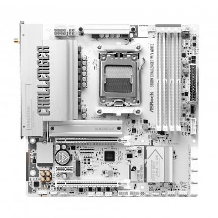 ASRock B850M Challenger WiFi White: AM5-Micro-ATX-Mainboard für weiße Builds