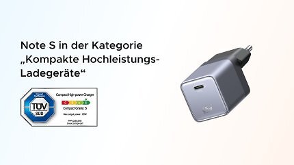 Die Nexode Air Charger 65W ist zertifiziert vom TÜV SÜD.