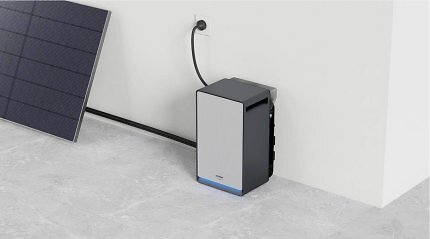 Der Balkonkraftwerkspeicher Lyra 2500 Pro kann auch optisch punkten.