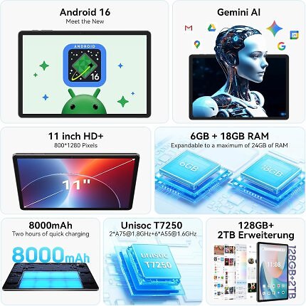 Das Tabwee T50 bietet einiges fürs Geld.
