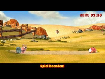 Moorhuhn-Minispiel: Schnecken-Trainer