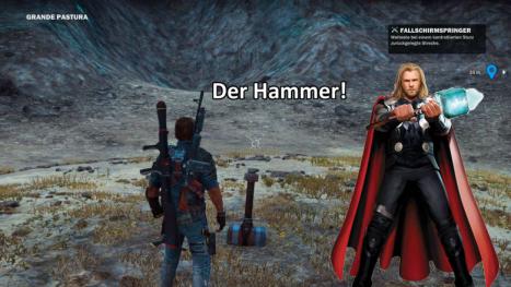 Just Cause 3: Geheimes Easteregg mit Thors Hammer Mjölnir - Tipps-Video zeigt Einschlagkrater