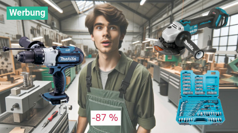 Wie bitte? 87% Rabatt - Amazon verramscht Makita 18V Akku-Werkzeug & Zubehör