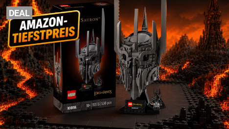 Bei Amazon nie günstiger: Lego Saurons Helm mit Sauron-Minifigur jetzt für unter 47 Euro